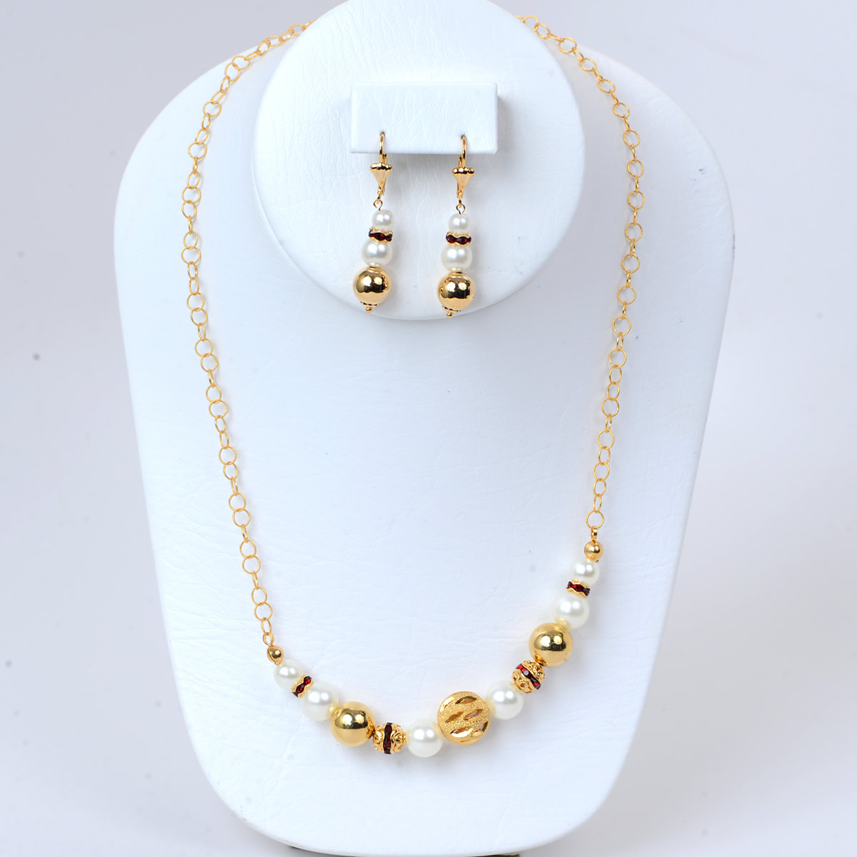 Modern Pearlesque Long Necklace